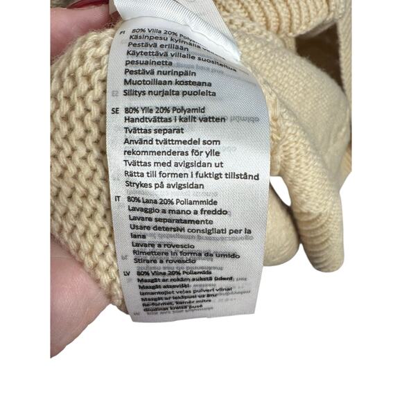 Barbour NWT Elisha Long Dleeve Wool Blend Sweater Dress in White Pepper Size 12 - Picture 11 of 15